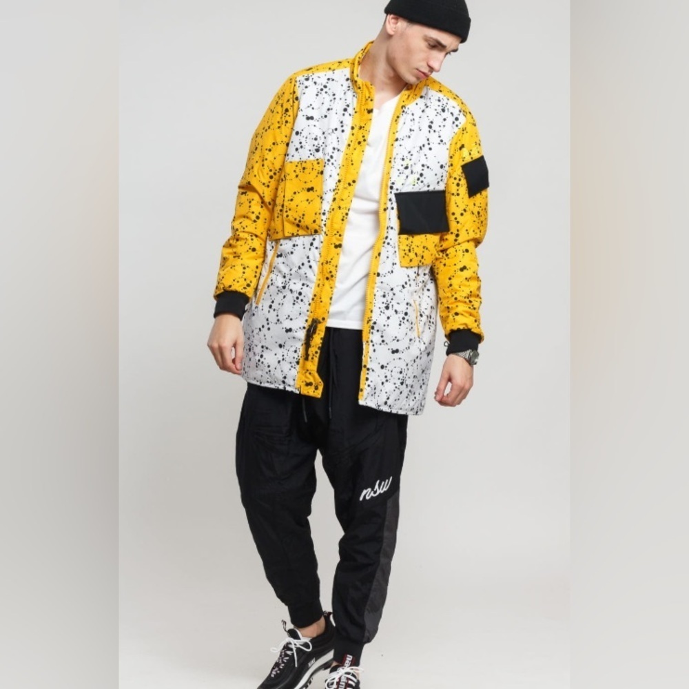 Nike ACG Insulated Jacket XL White Yellow Black | Streetwear Tech Outdoor